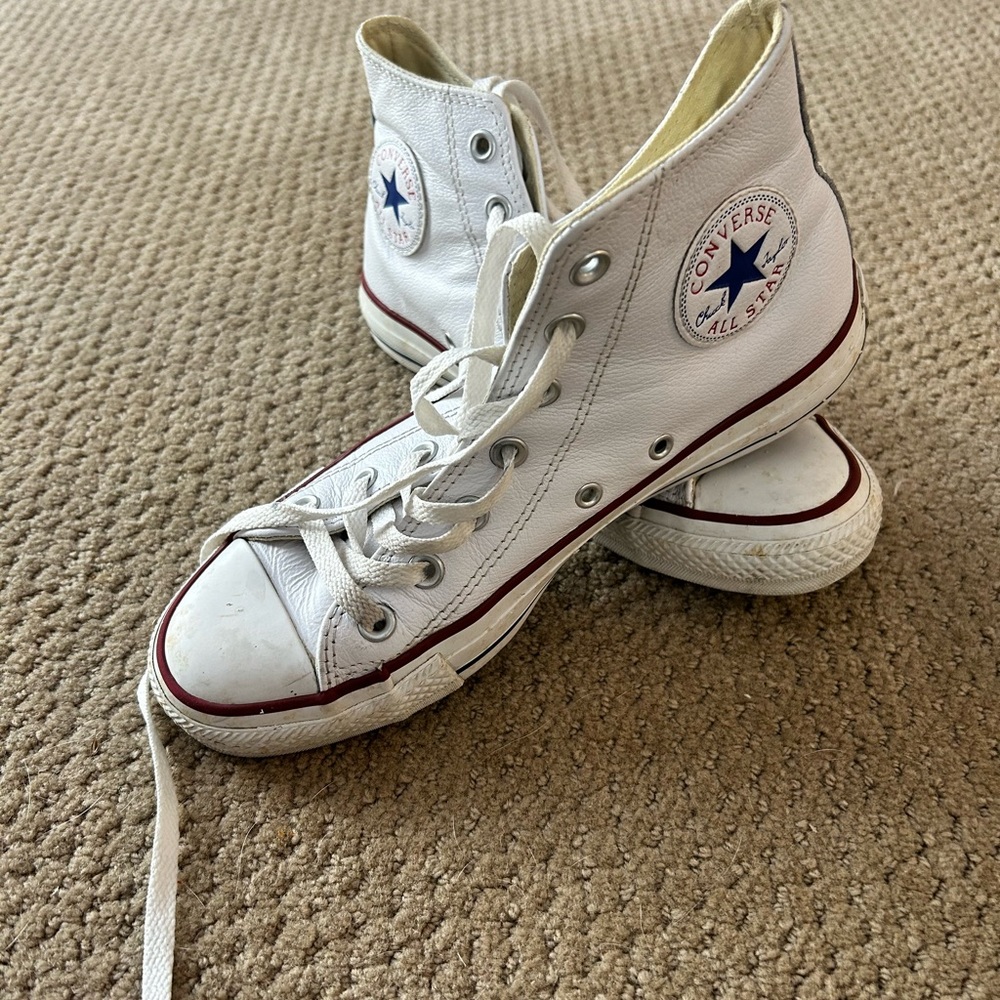 Converse leather higher tops